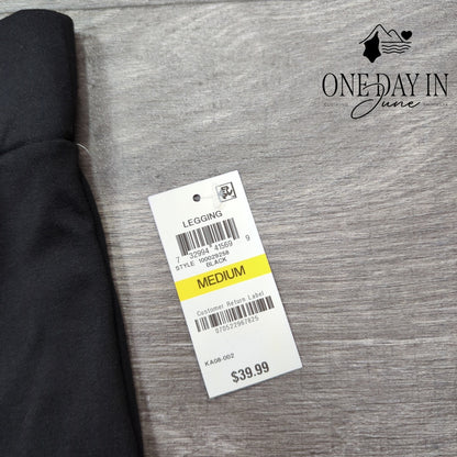 INC International Concepts High Rise Rose Accent Comfort Waist Leggings Size M