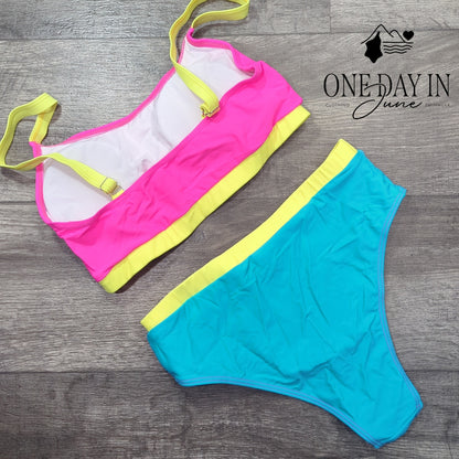 Aleumdr Crop Bikini Swimsuit Size M