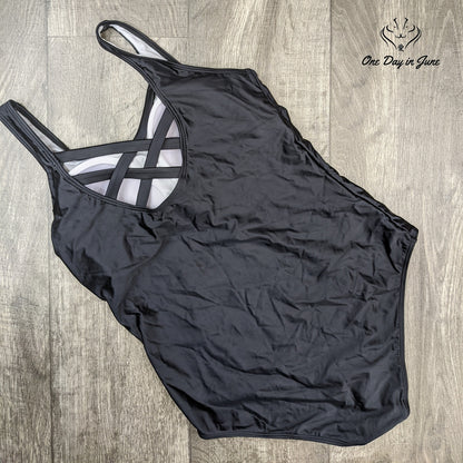 Amzbrly Cage Back One Piece Size XL