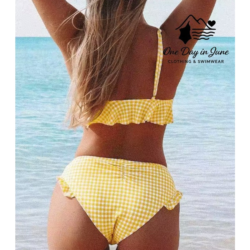 Cupshe Ruffle Triangle Bikini Swimsuit Size S