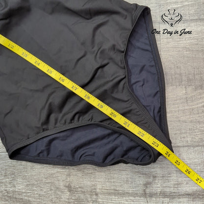J. Crew Cross Front Twist One Piece Swimsuit Black NWT B8080 Size 00