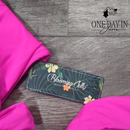 Blooming Jelly Halter Cross Front Tie High Waist Bikini Swimsuit Size XL