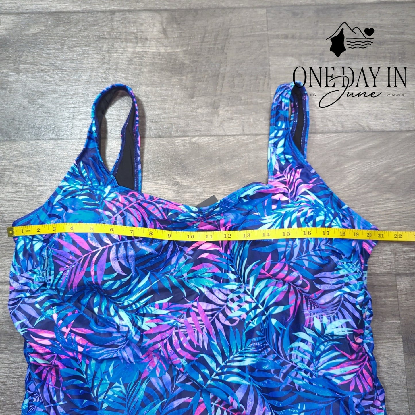 Daci Plus Size Tropical One Piece Swimsuit Size 24W