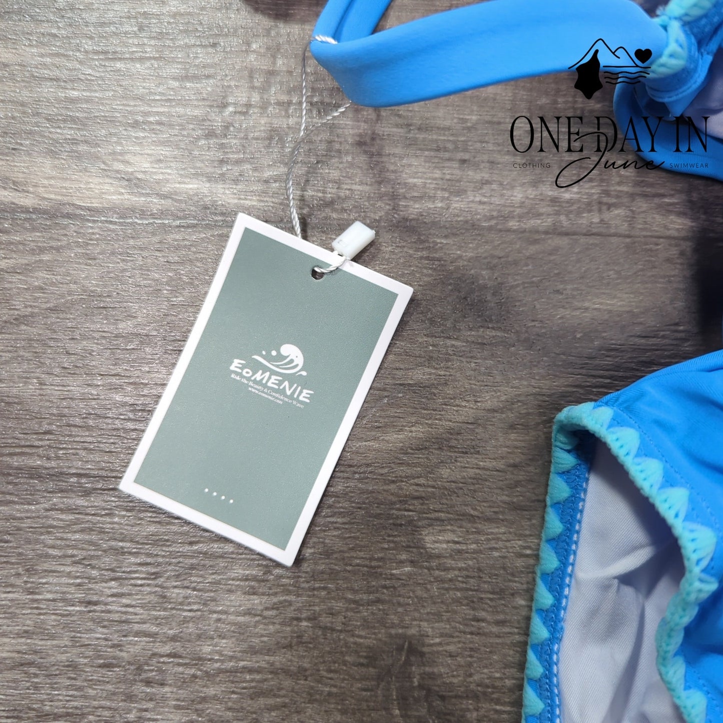 Eomenie Tie Back One Piece Swimsuit Size S