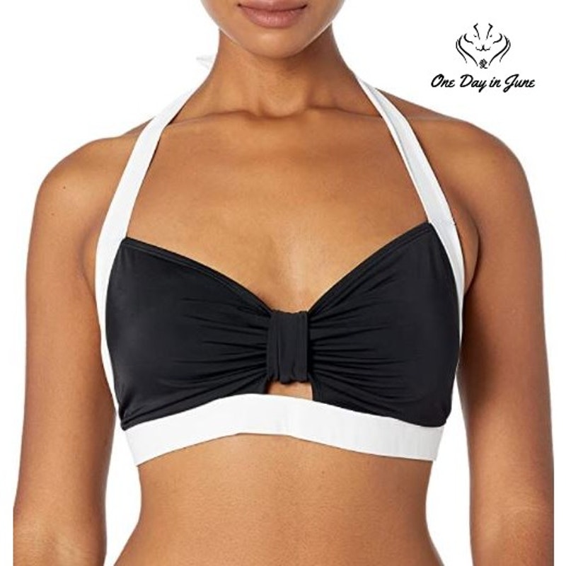 Coastal Blue Retro Halter Knotted Bikini Top Swimsuit Size S (4-6)