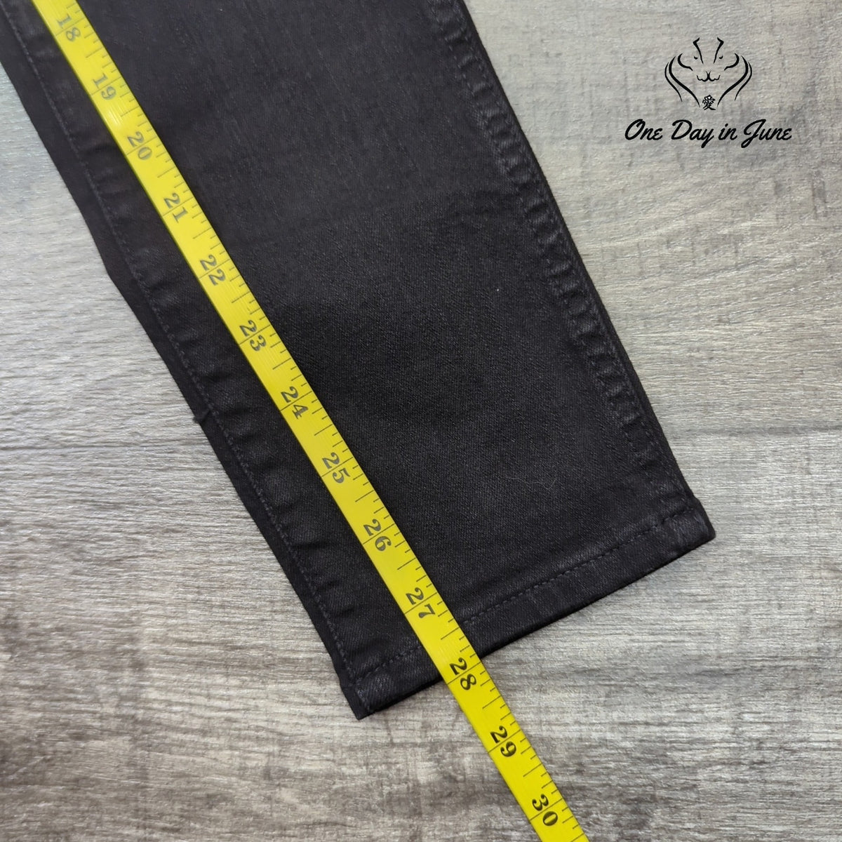Madewell High Rise Skinny Jeans Black Stretch Denim Dark Wash Size 25 (2)