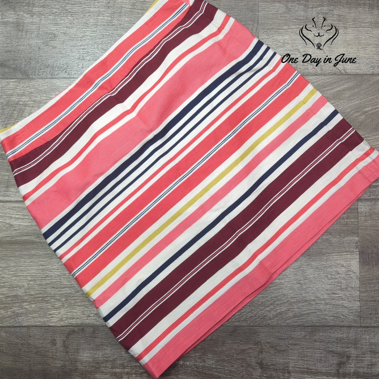 Loft Striped Mini Skirt Size 6