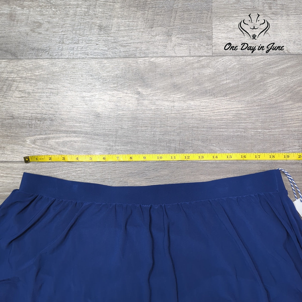 Sonnet Shores Plus Comfort Waistband Ruched Swim Skirt Navy NWT $58 Size 18W