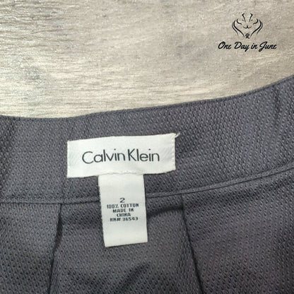 Calvin Klein A Line Tiered Mini Skirt Size 2