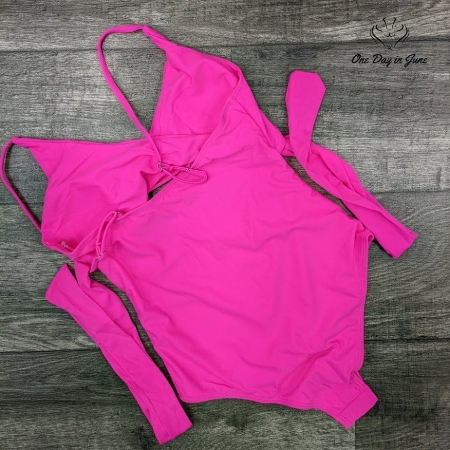 Mooslover High Neck Wrap Monokini One Piece Size S