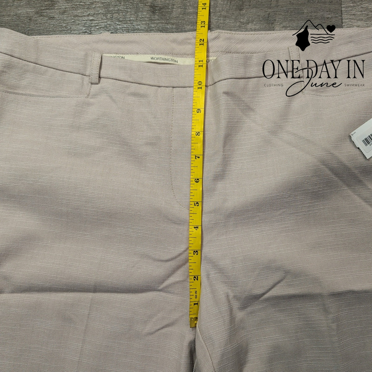 Worthington Modern Fit Straight Leg Dress Pants Colonial Cobblestone NWT Size 16