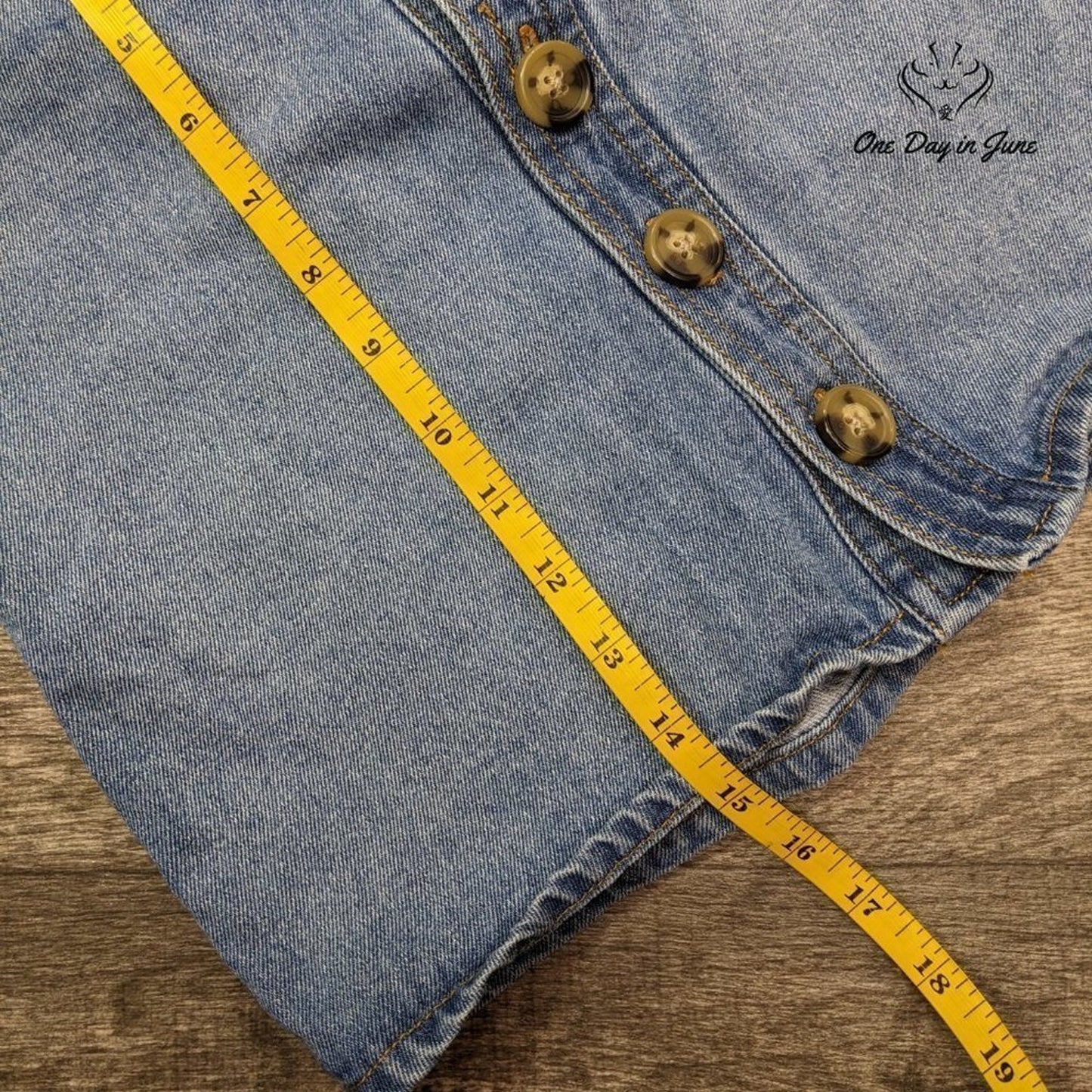 Harper Heritage Button Front Denim Skirt Size S