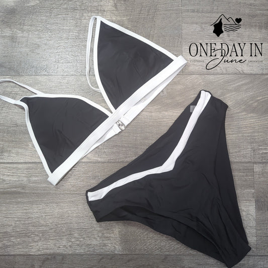 Aleumdr Triangle High Cut Bikini Swimsuit Size XL
