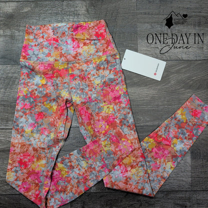 Lululemon Align HR Pant 28" Leggings Inflorescence Multi Floral NWT $98 Size 4