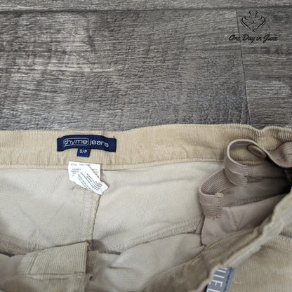 Thyme Jeans Adjustable Waist Coduroy Pants Size S/P