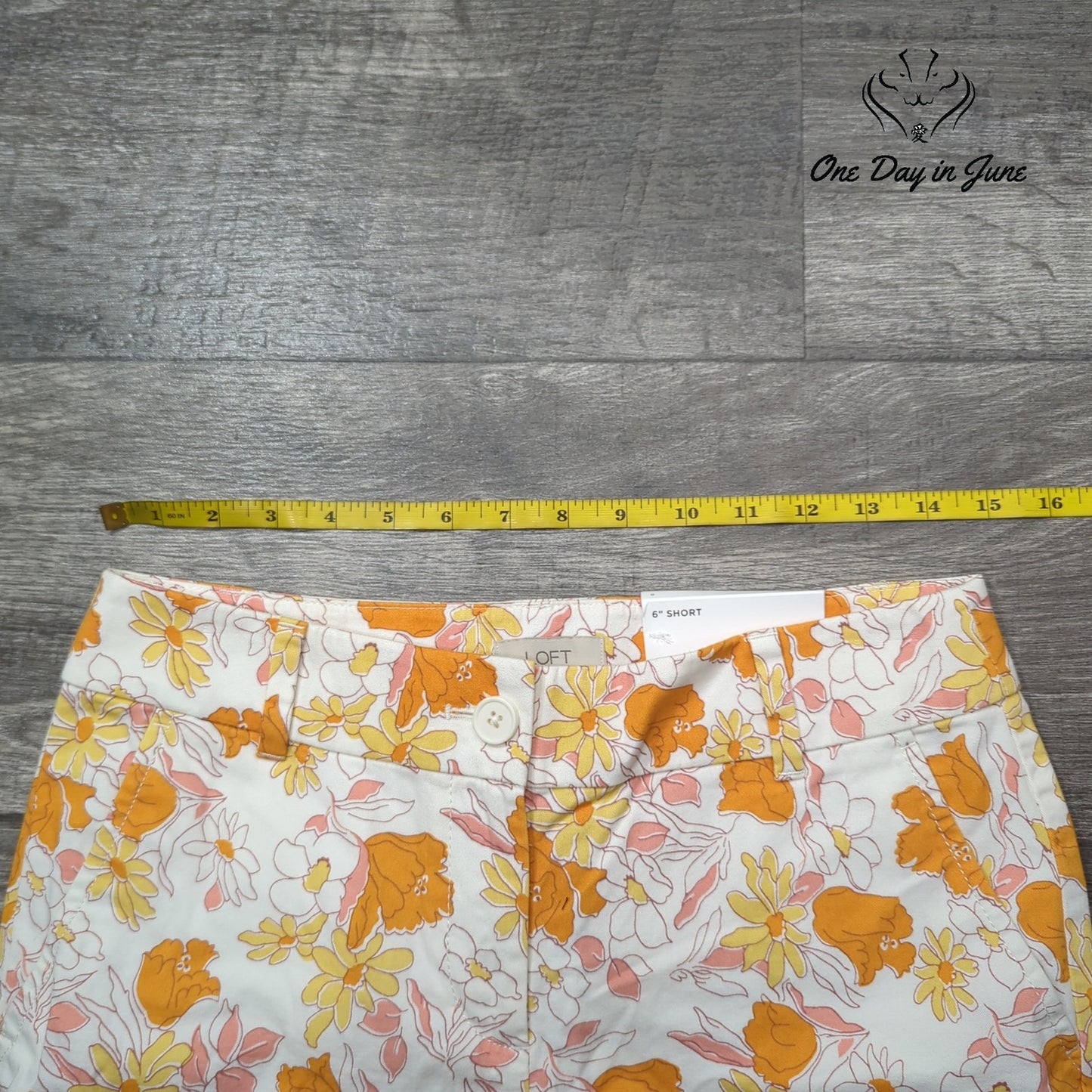 Loft 6" Mid Rise Shorts Size 0