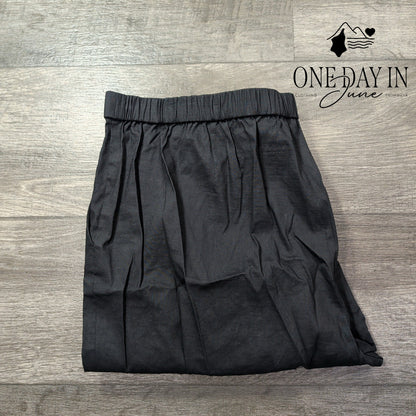Theory Treeca Pull On Pants Concord Dark Gray Linen Blend NWT Size 16