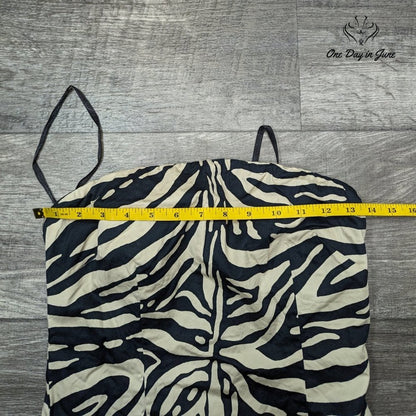 The Limited Strapless Zebra Print Lined Mini Dress Size 2