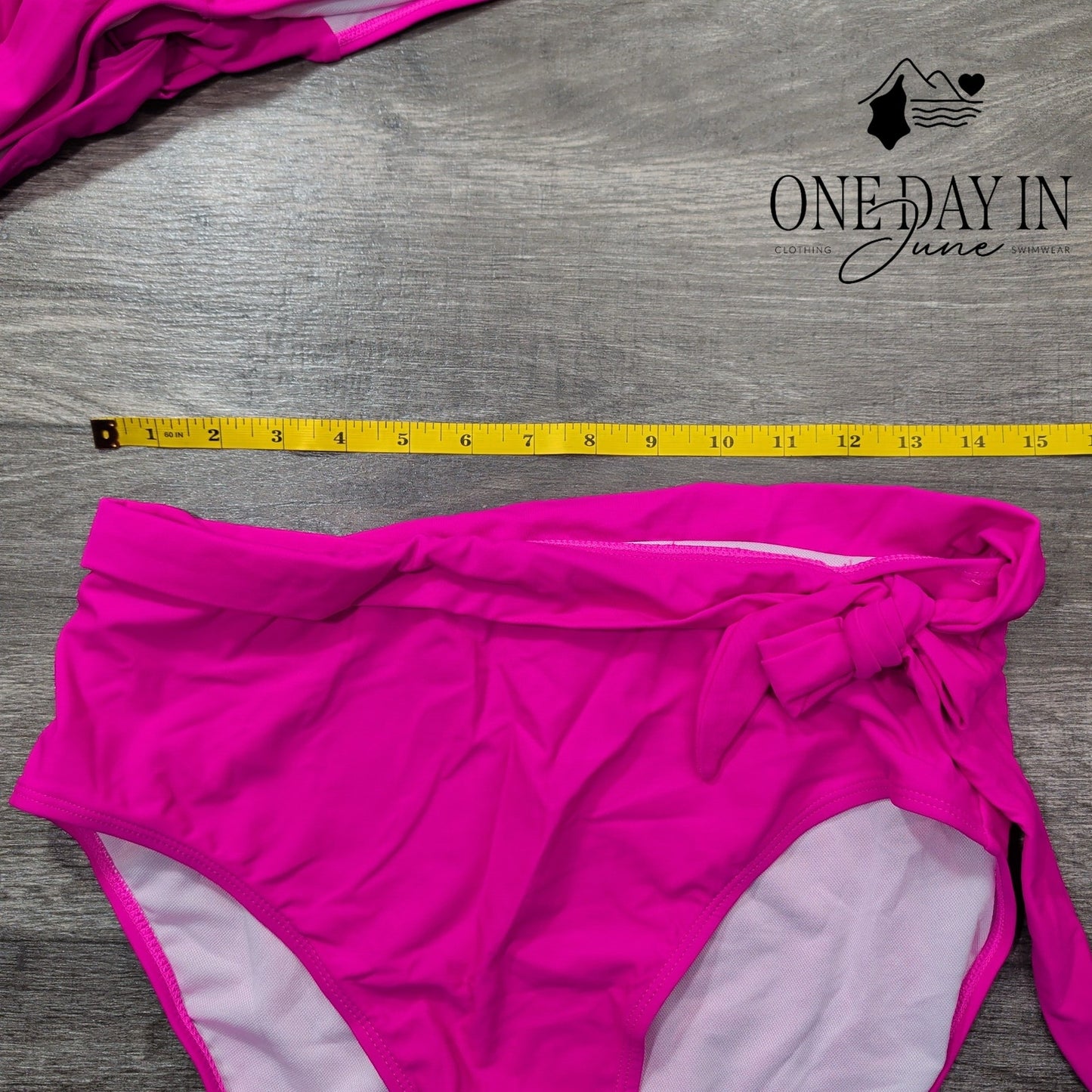 Dokotoo Twist Front Tie Back High Waist Bikini Swimsuit Size L