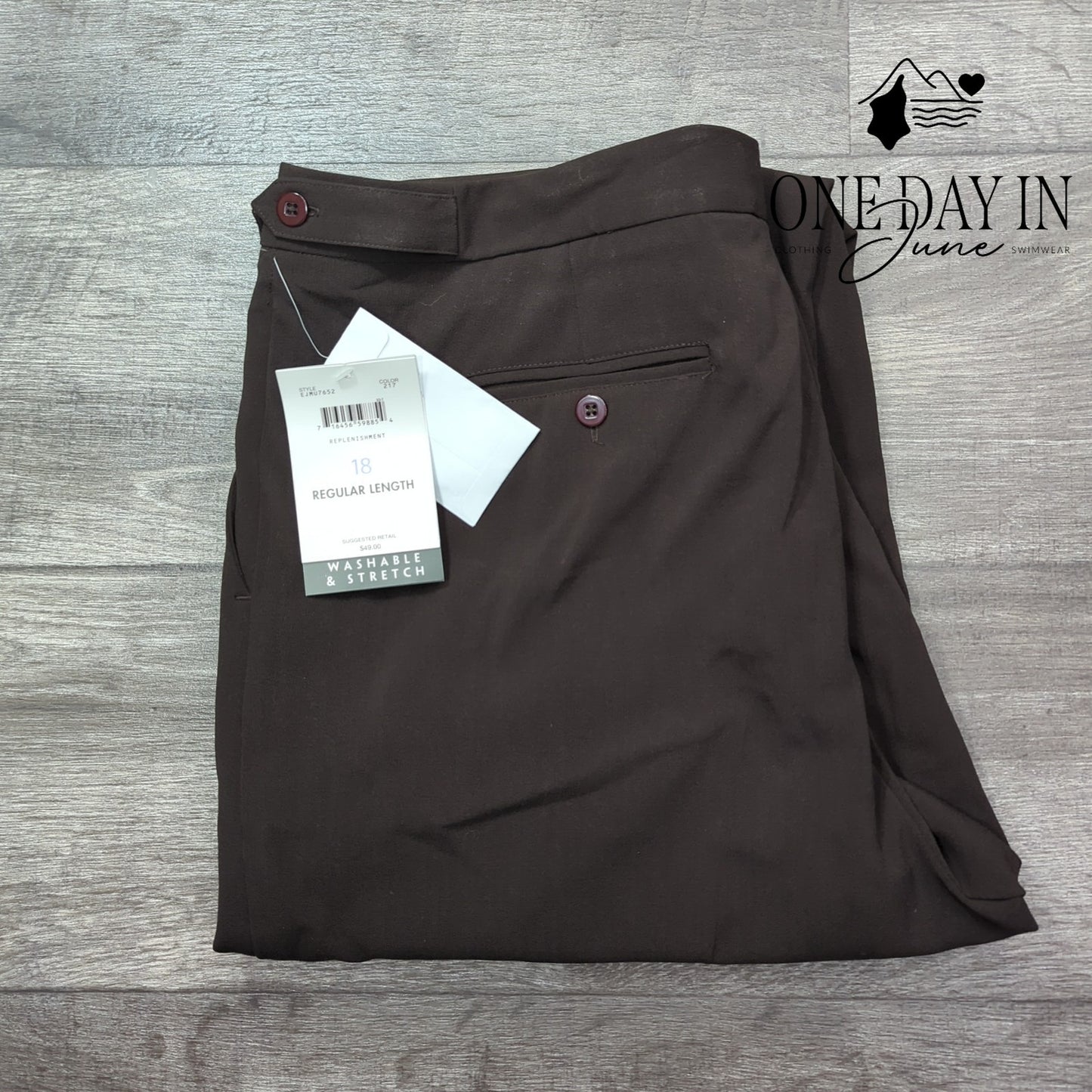 Emma James Replenishment Stretch Dress Pants Size 18