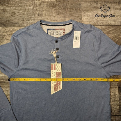 American Threads Long Sleeve Tee Shirt Size S