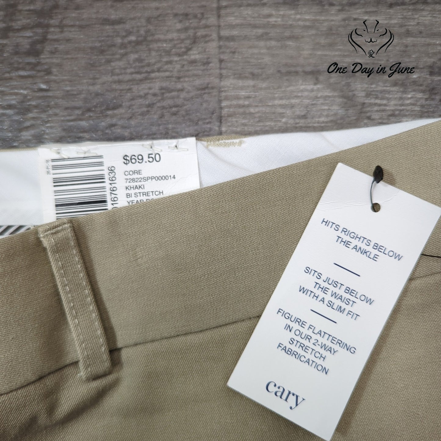 crown & ivy Plus Size Cary Khaki Pants Size 20W