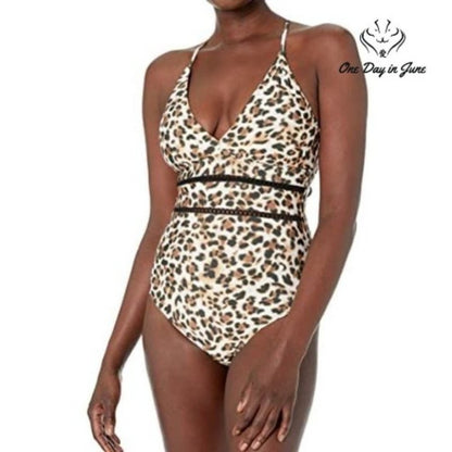 Athena Standard Plunge One Piece Swimsuit Size 6
