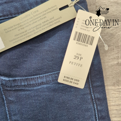Hudson Barbara High Rise Baby Boot Petite Jeans Dark Wash NWT $195 Size 8 (29)