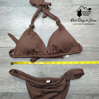 Charmleaks Brazilian Halter Triangle Bikini Swimsuit Size S
