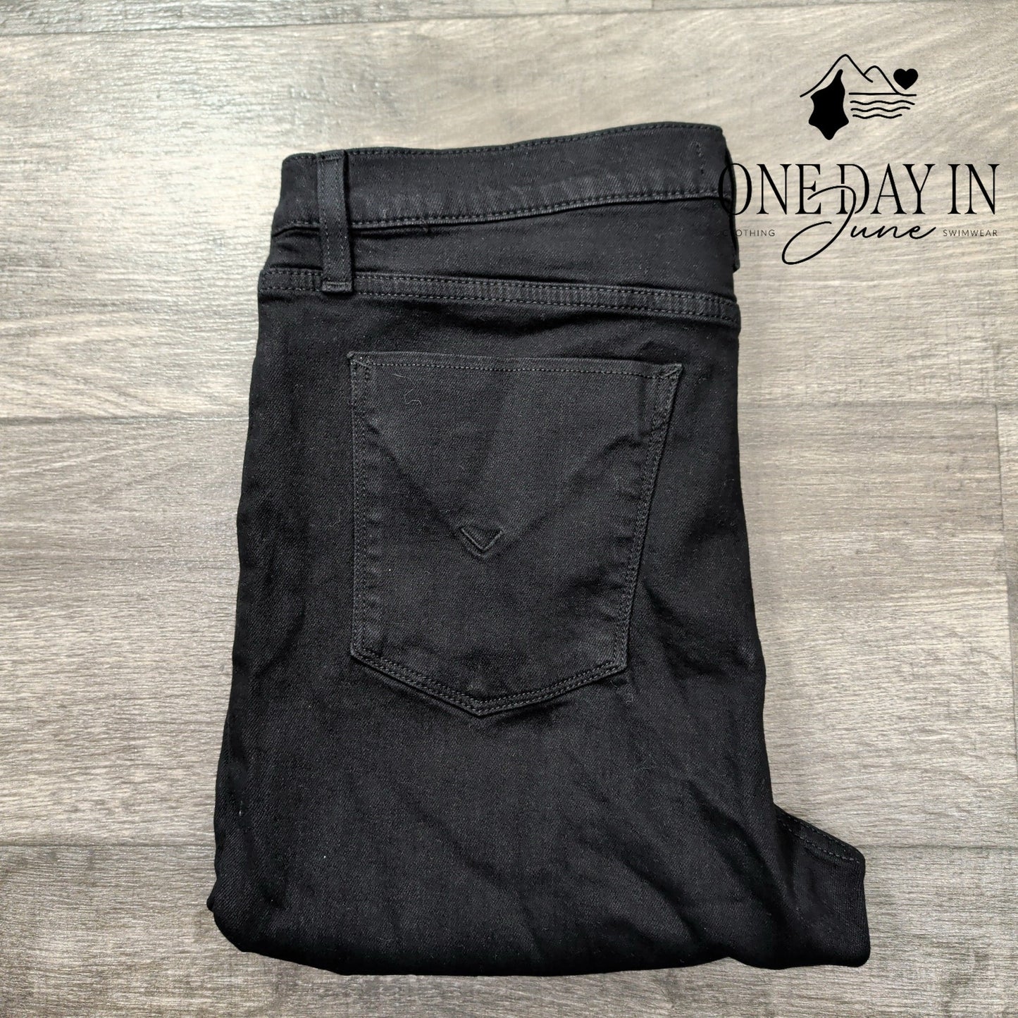Hudson Barbara High Rise Super Skinny Jeans Black Stretch NWT Size 14 (32)