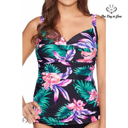 St. John's Bay Tropical Tankini Top Size 8