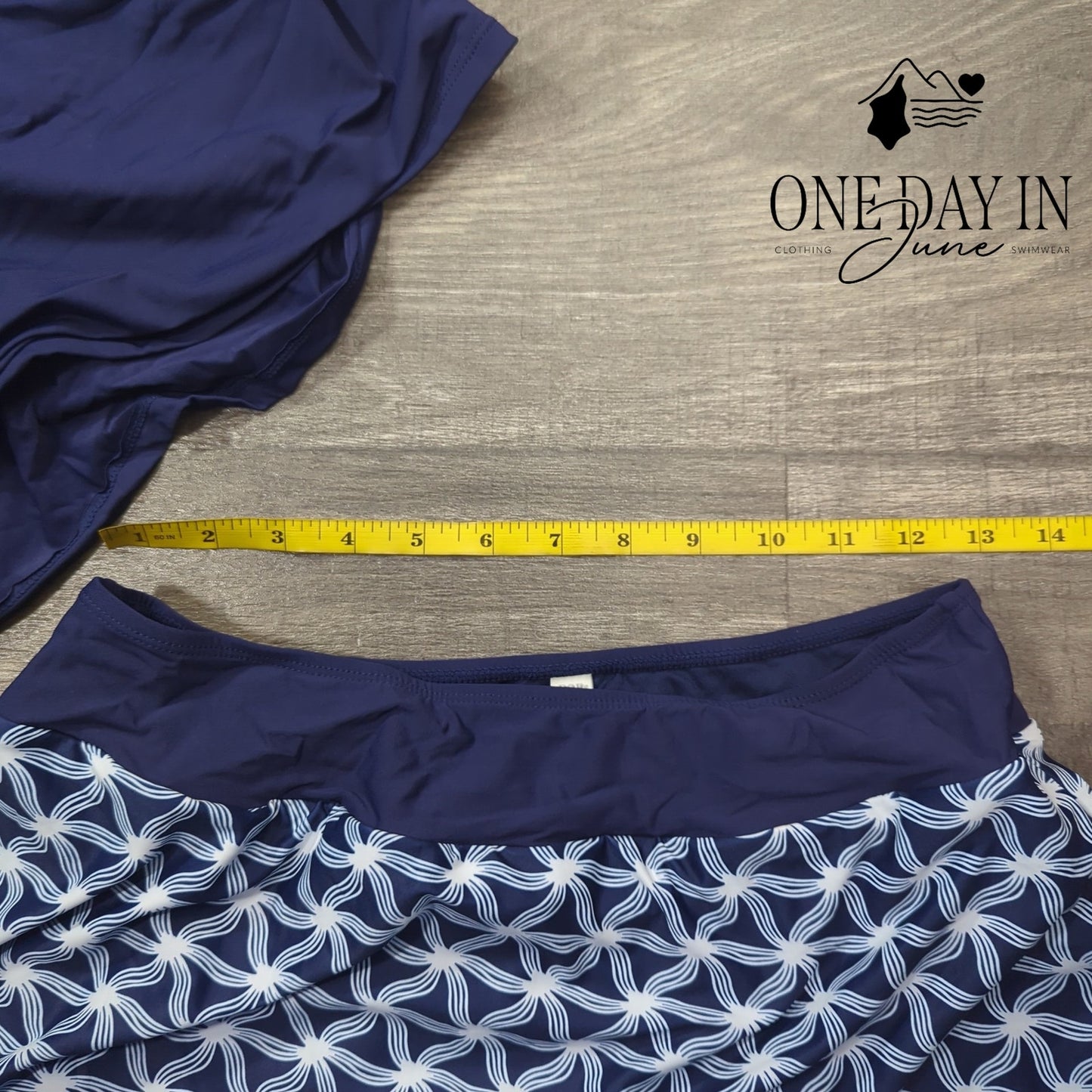 Talisea Twist Front Skirted Tankini Swimsuit Size M