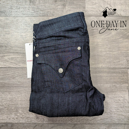 Hudson Collin Skinny Jeans Mare Dark Wash Flap Pocket NWT $189 Size 4 (27)