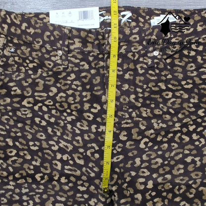 Seven7 Printed Corduroy High Rise Skinny Pants Size 8