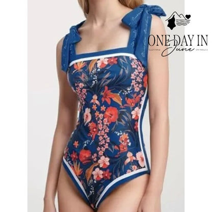 Skays Reversible Floral One Piece Swimsuit Size L