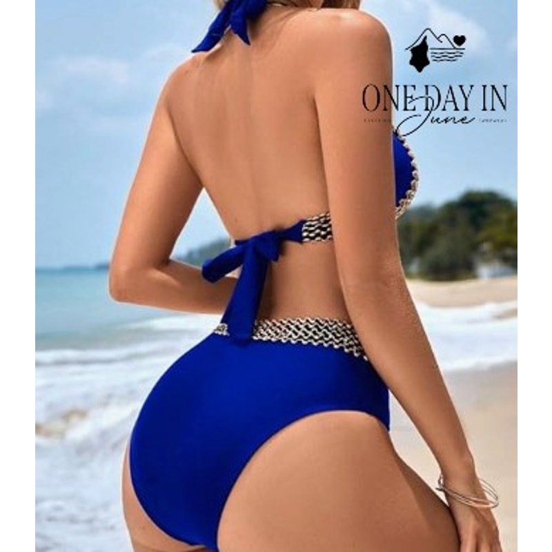 CharmLeaks Halter Bikini Swimsuit Size M