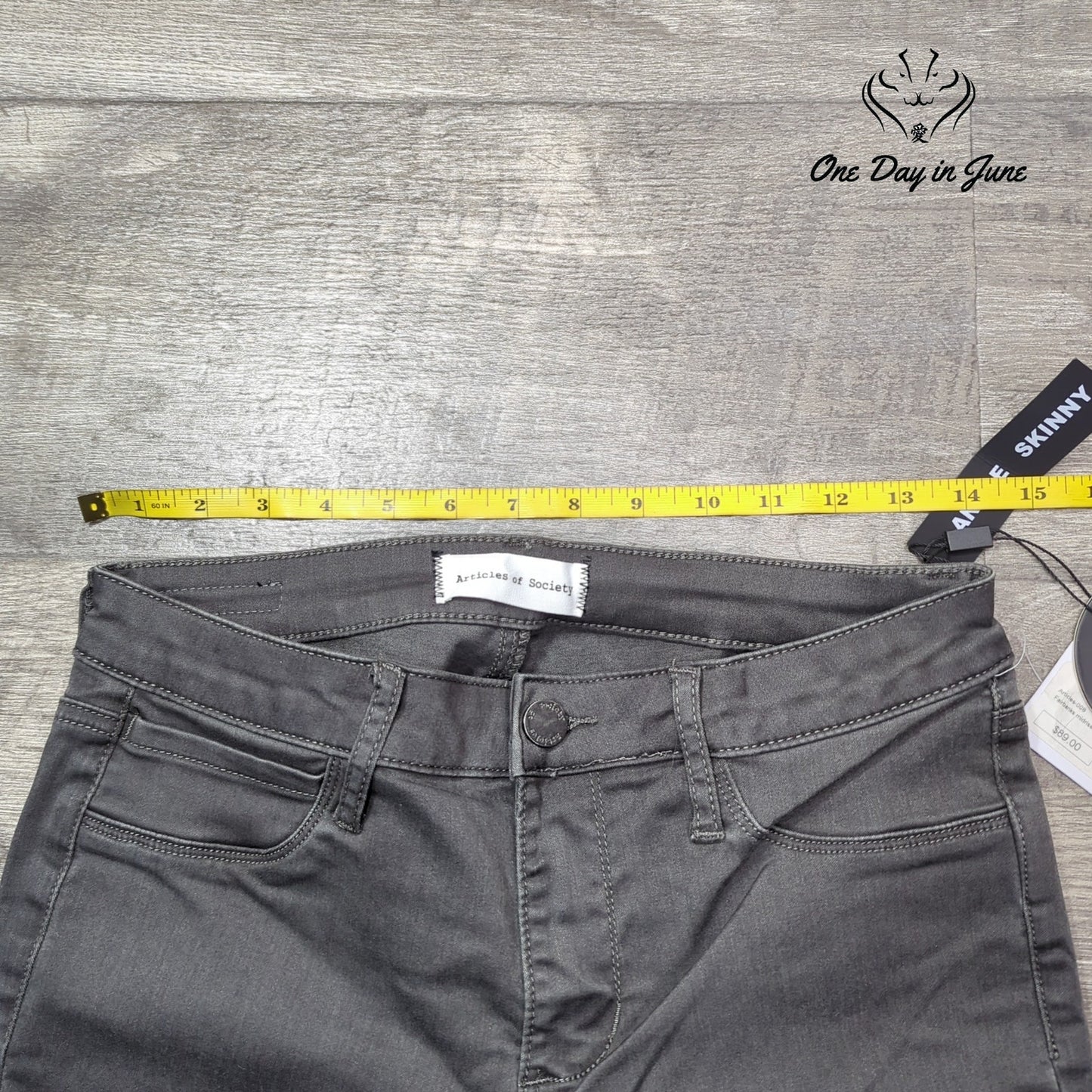 Articles of Society Fairbanks Mid Rise Skinny Ankle Jeans Size 27 (4)