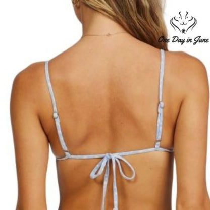 Billabong Tropic Jungle High Point Triangle Bikini Top Size L