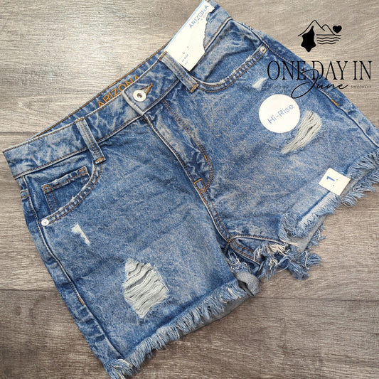 Arizona Jean Co. Hi Rise Distressed Jeans Size 1