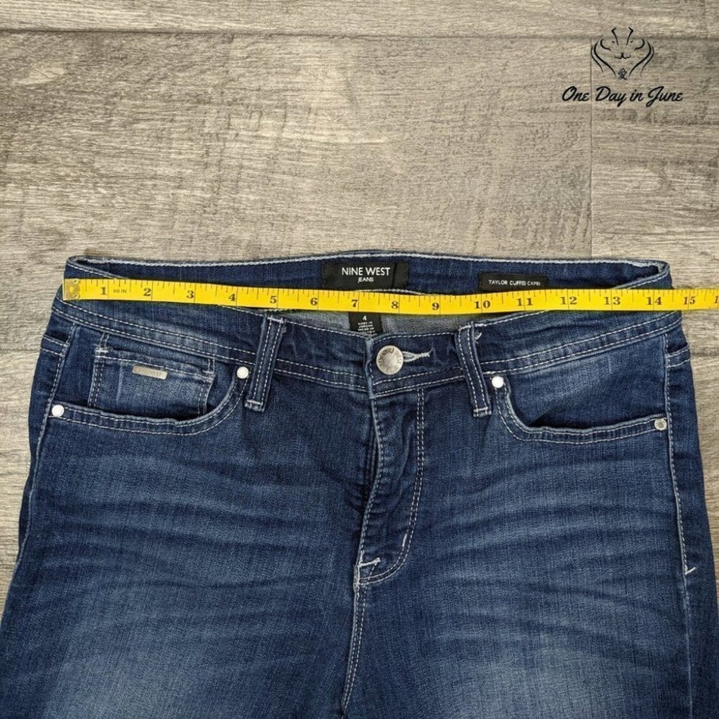 Nine West Taylor Cuffed Capri Jeans Size 4