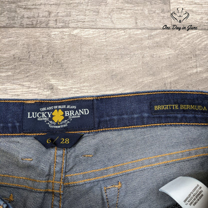 Lucky Brand Bridgitte Bermuda Denim Shorts Size 6