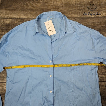 Li Li Button Down Long Sleeve Top Size L