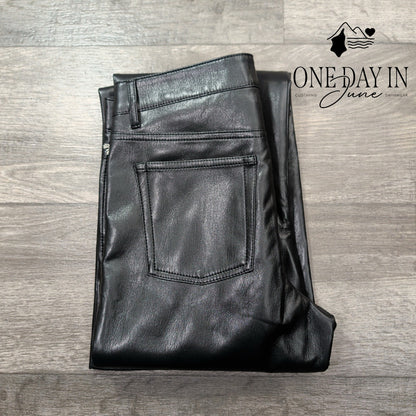 Wilfred The Melina Low Rise Flare Faux Leather Pants Size 6