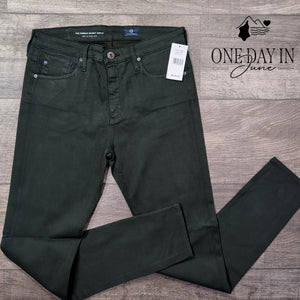 AG Adriano Goldschmied Farrah Skinny Ankle Jeans Green High Rise NWT Size 4 (27)