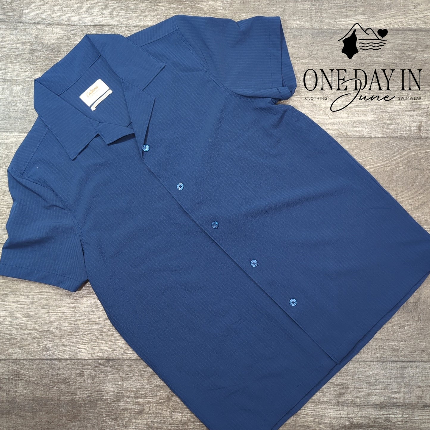 Cabana Beach House Collection Short Sleeve Shirt Size S