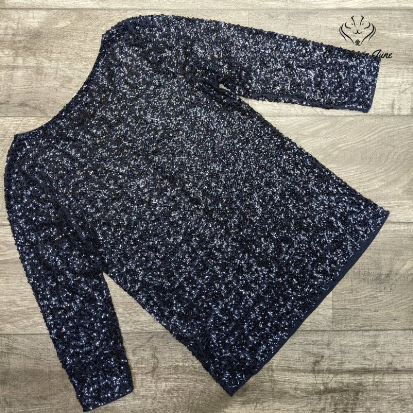 J. Crew Sequin Long Sleeve Top Size S