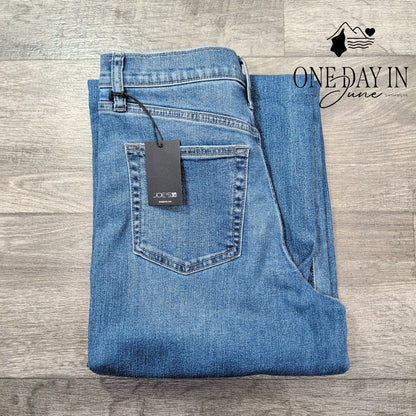 Joe's Jeans High Rise Wide Leg Jeans Medium Wash Raw Hem NWT Size 6 (28)