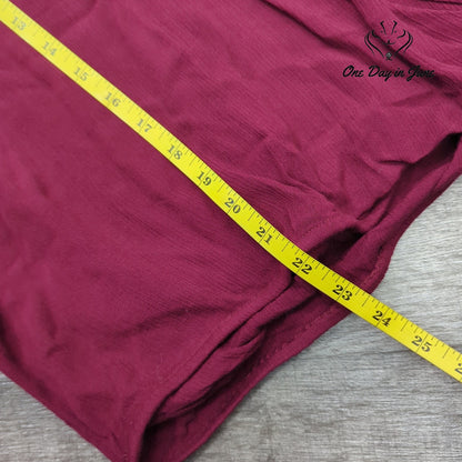 American Eagle Outfitters Bell Sleeve Wrap Top Burgundy Lace NWT Size XL