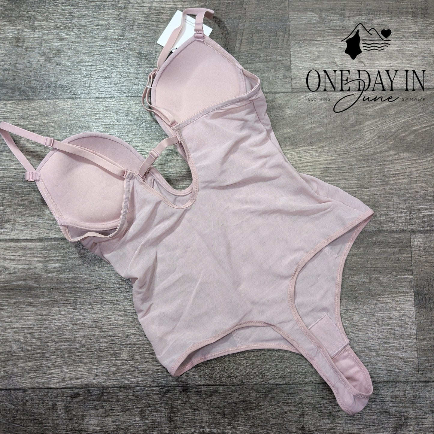 Decorus V Neck Thong  Bodysuit Size S