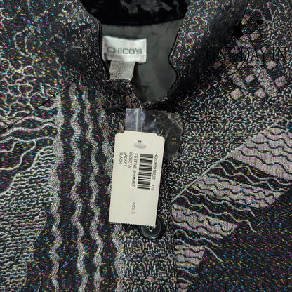 Chico's Festive Shimmer Lizbeta Jacket Metallic Brocade NWT Size Chico''s 3 (16)